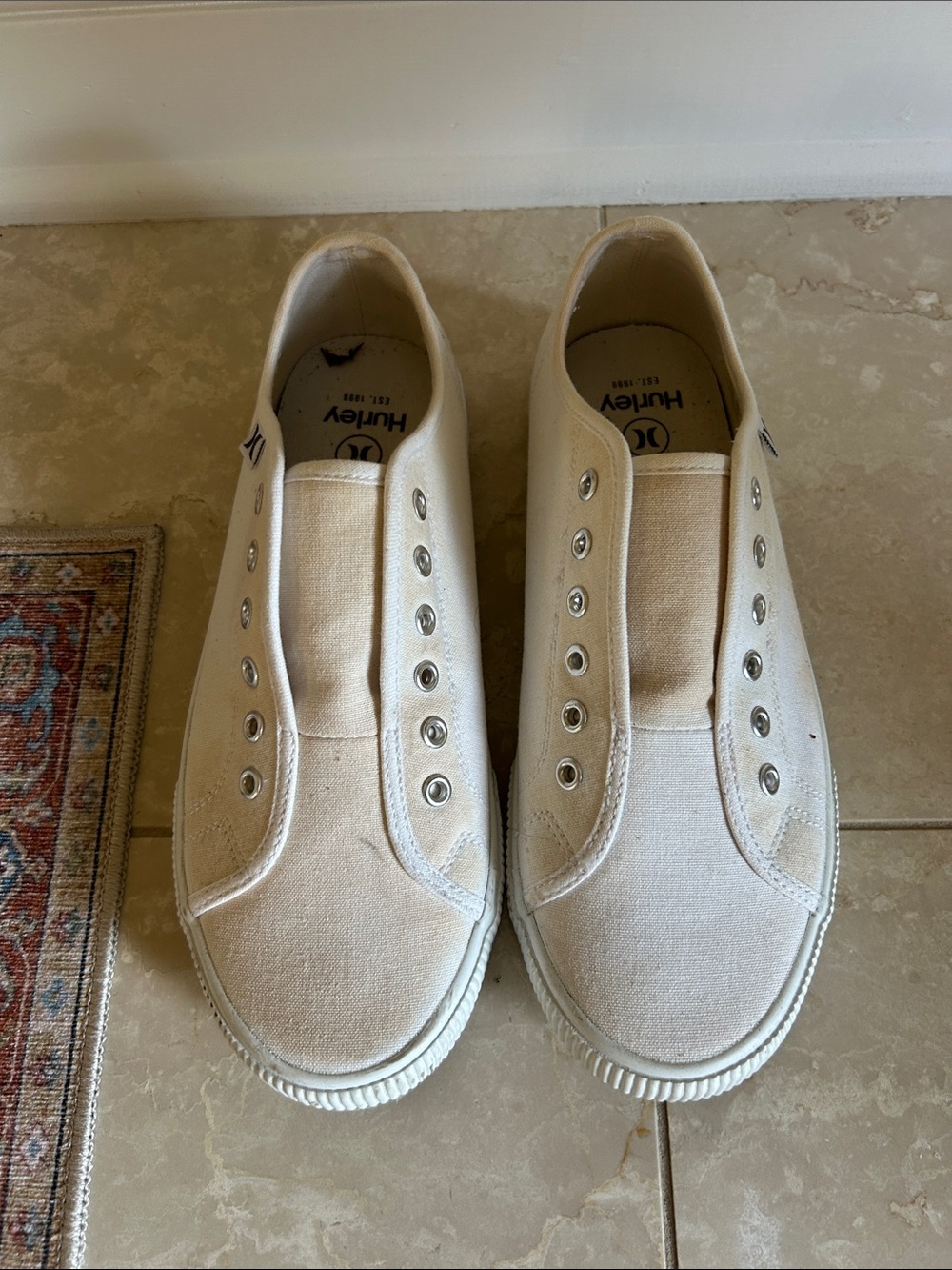 Hurley Women’s Slip-On Canvas Sneakers